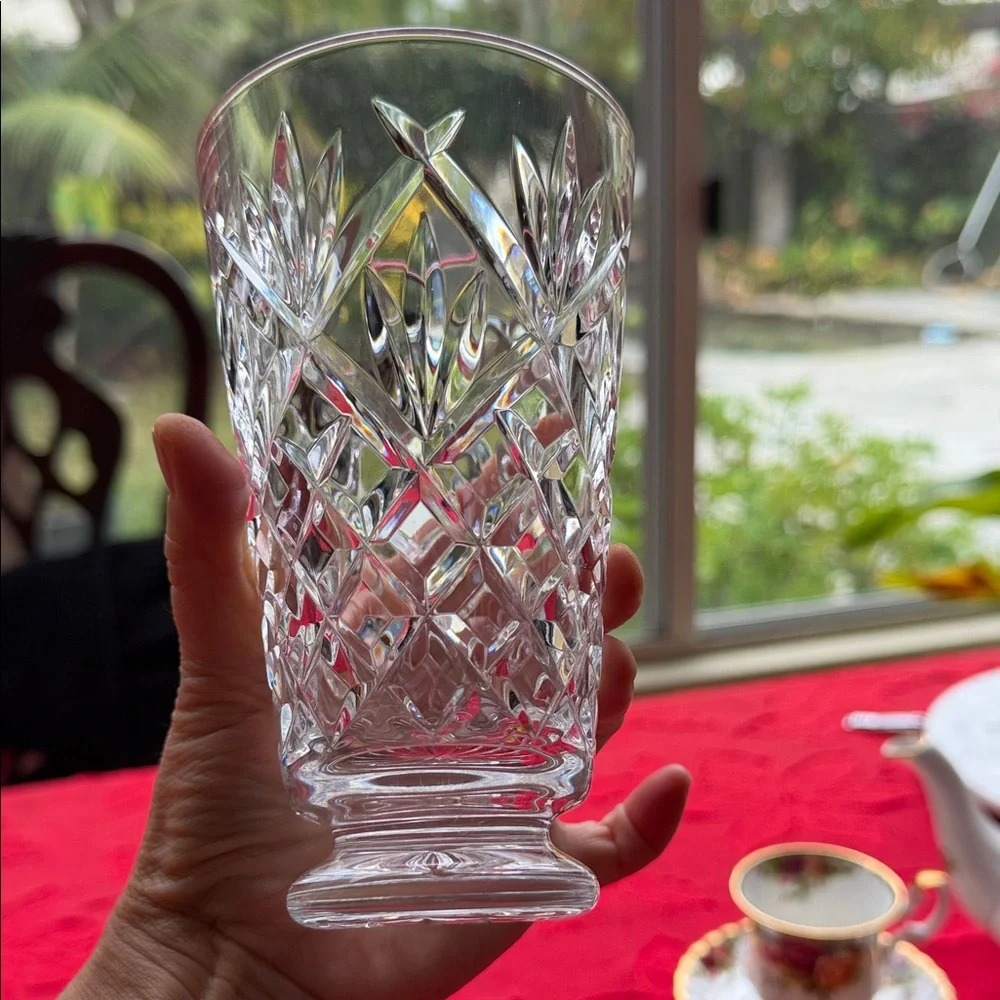 Waterford Crystal Clear Vase 6” stamped